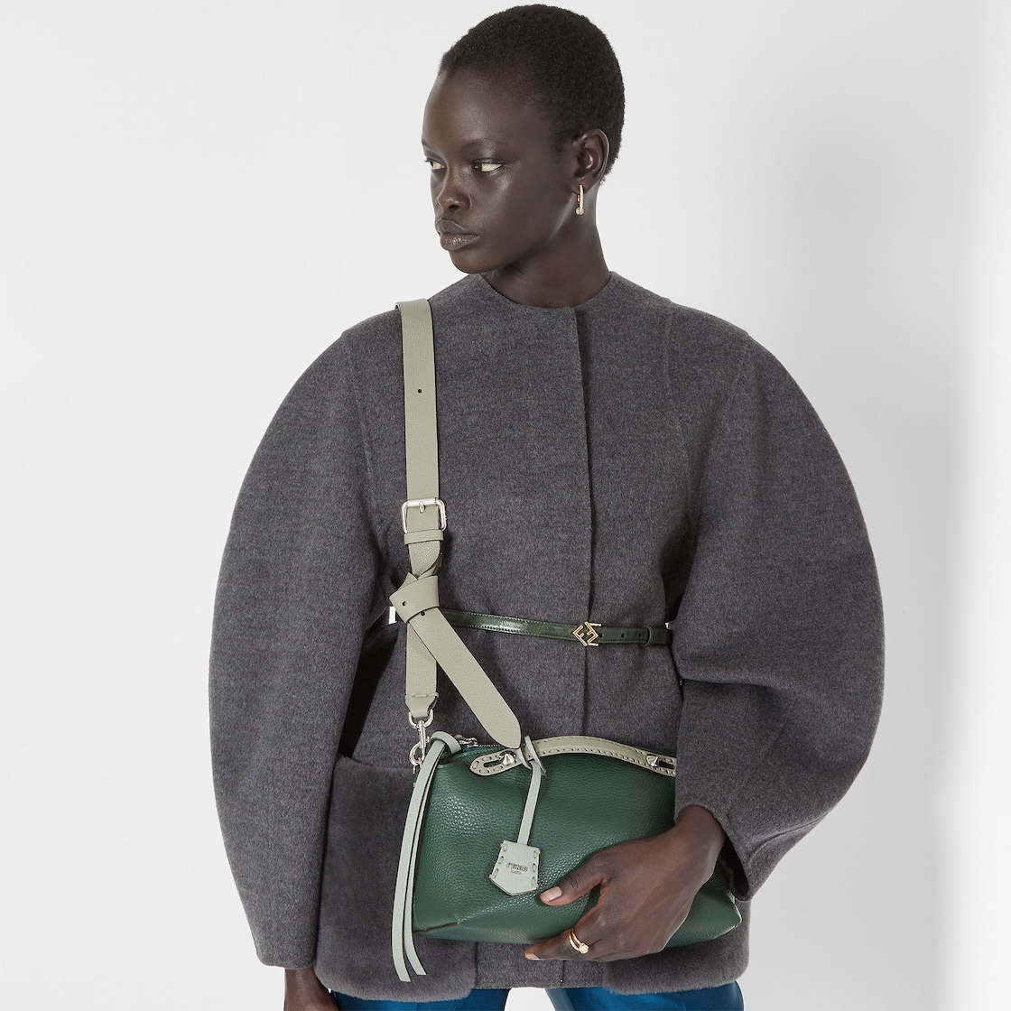 FENDI By The Way Selleria Medium Multicolor Selleria bag with 192 hand-sewn topstitches - Image 7